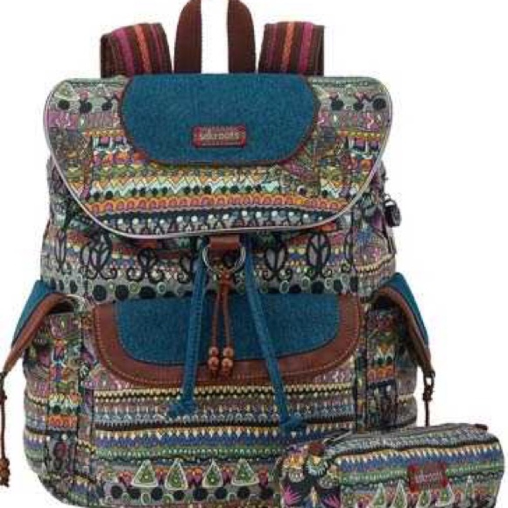 Sakroots | denim artist one world backpack